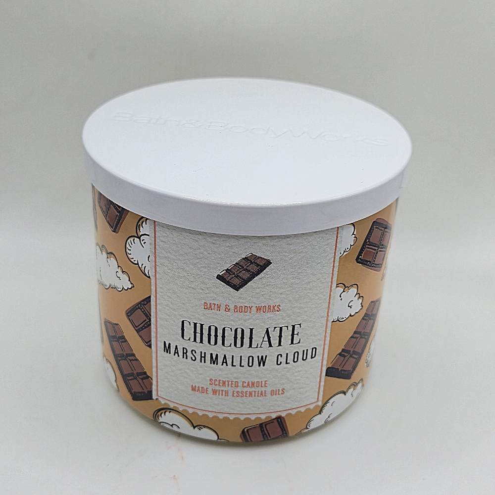 BBW Chocolate Marshmallow Cloud 3-wick Large Candle